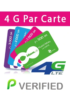 Recharge Idoom 4G par carte